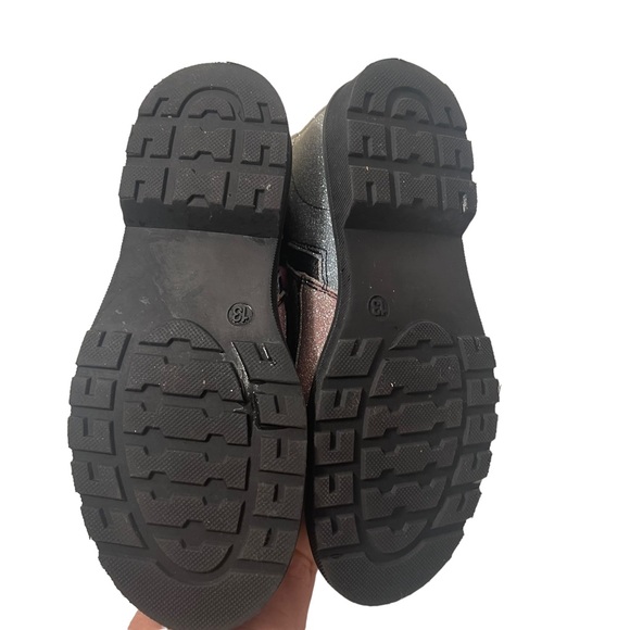 Eva & Zoe Metallic Glitter 2 Tone Fade Side Zippered Boot Size 13 NWOT - Picture 5 of 7